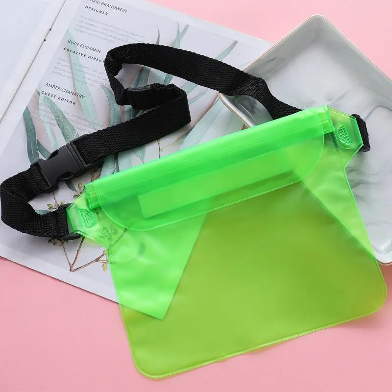 Waterproof bag with adjustable waist strap - protect your belongings