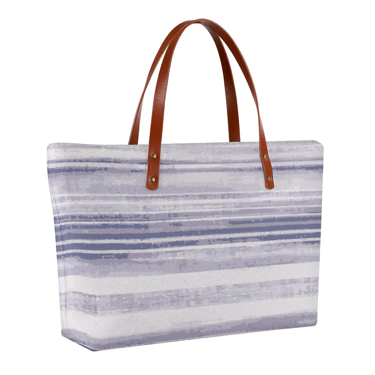 Women's Tote Bag | Diving Cloth121 purple, striped print