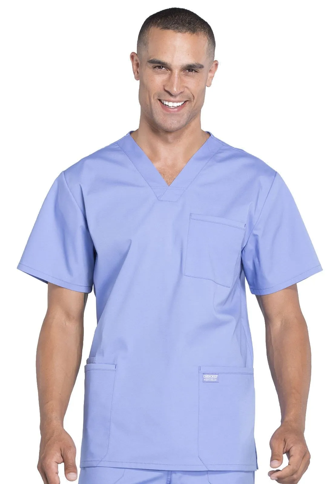 WW Professionals  Men's V-Neck Scrub Top WW695