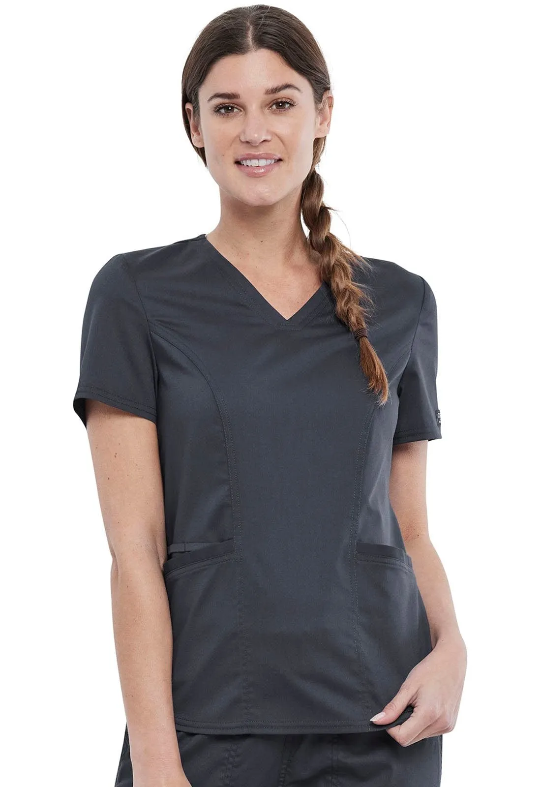 WW Revolution Petite Length V-Neck Scrub Top WW612P