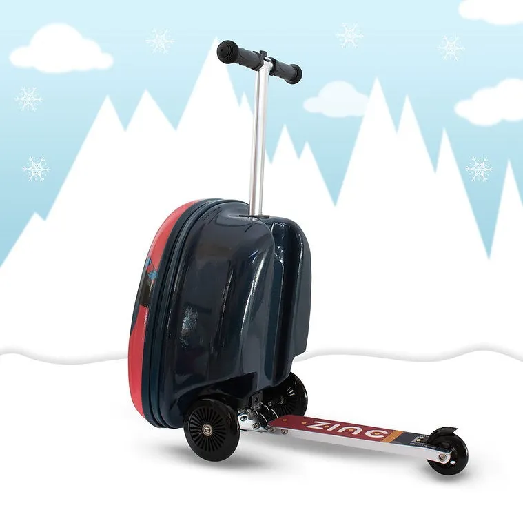 Zinc Flyte Scooter Suitcase Children's Luggage - Perry The Penguin