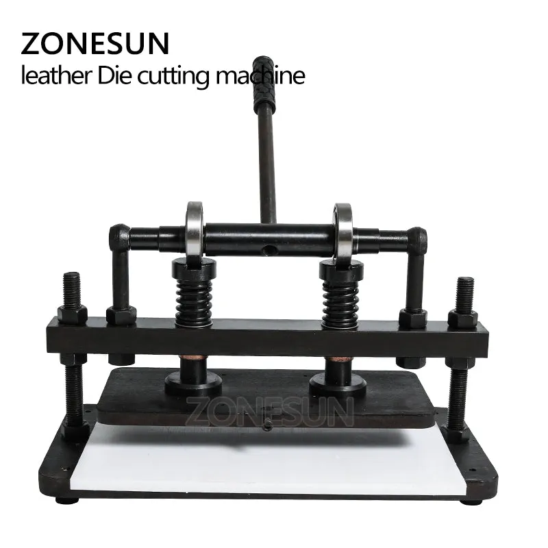 ZONESUN 3616cm Double Wheel Hand Leather Cutting Machine Photo Paper Pvc/Eva Sheet Mold Cutter Leather Die Cutting Tool